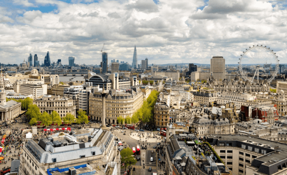 London Skyline in the Summer