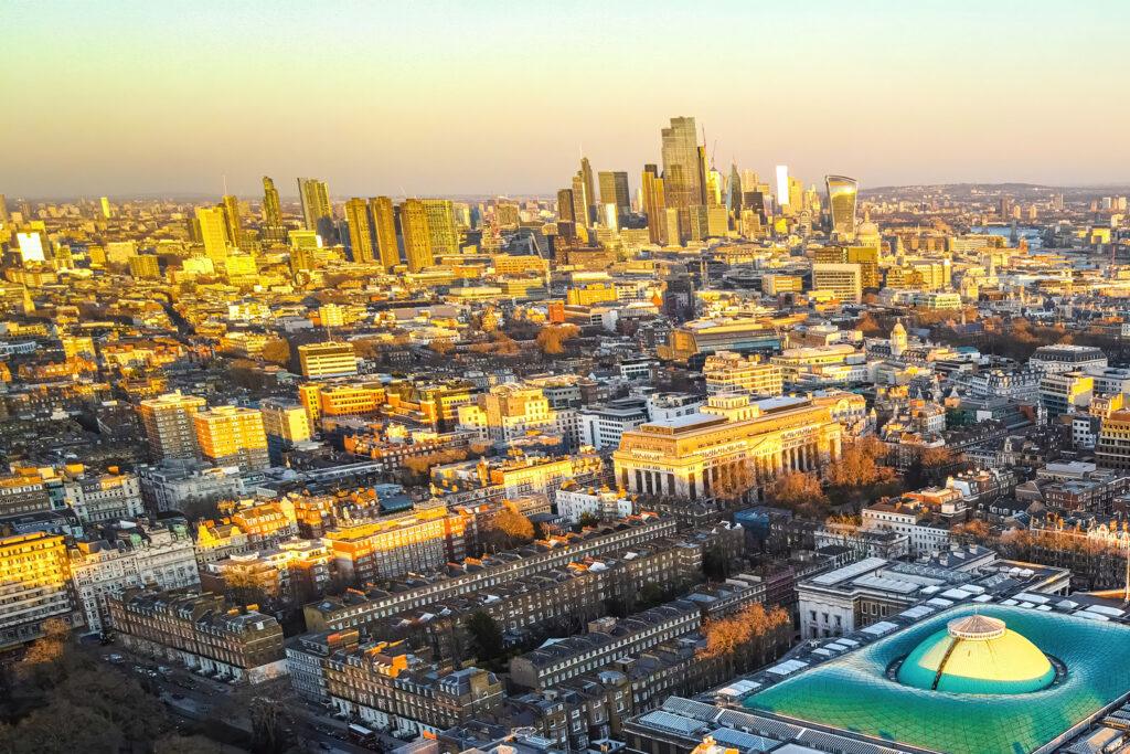 Bloomsbury Park Hotel aerial view