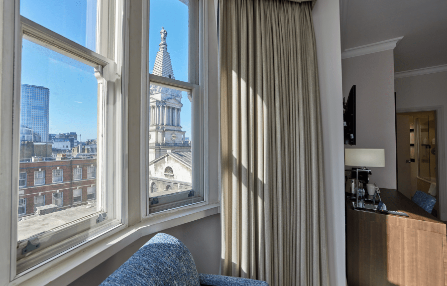 View outside window