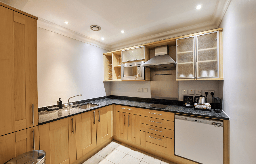 Kitchen in apartment bedroom