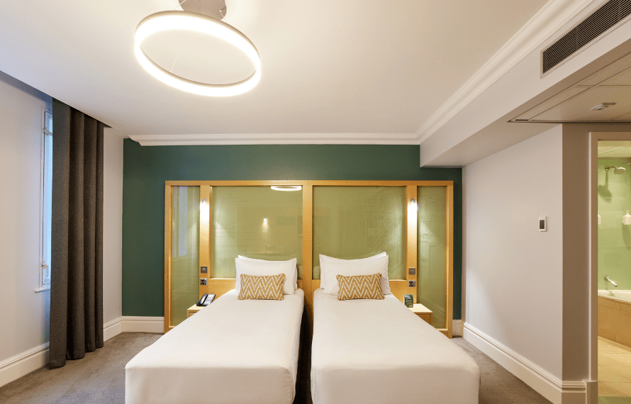 Twin beds in standard twin room