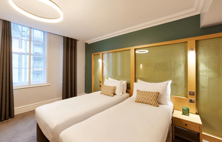 Twin beds in standard twin room