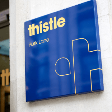 Thistle Park Lane entrance sign