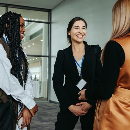 Colleagues shaking hands