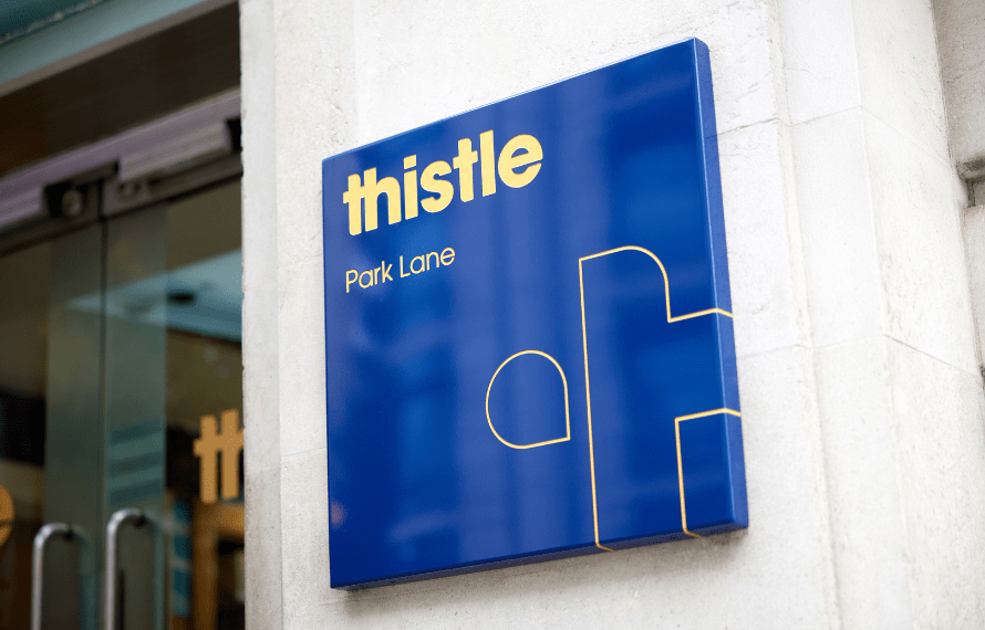 Thistle Park Lane entrance sign