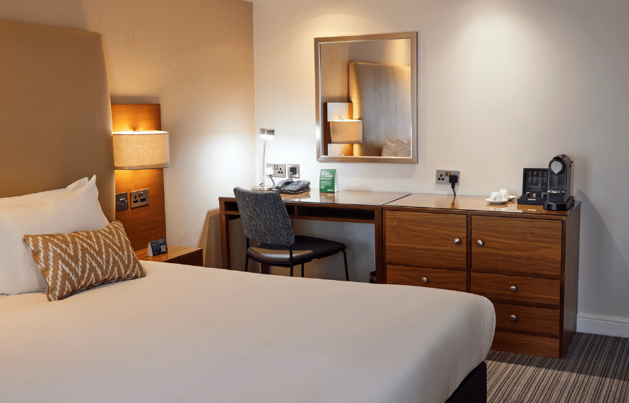 View of the desk area in deluxe king bedroom